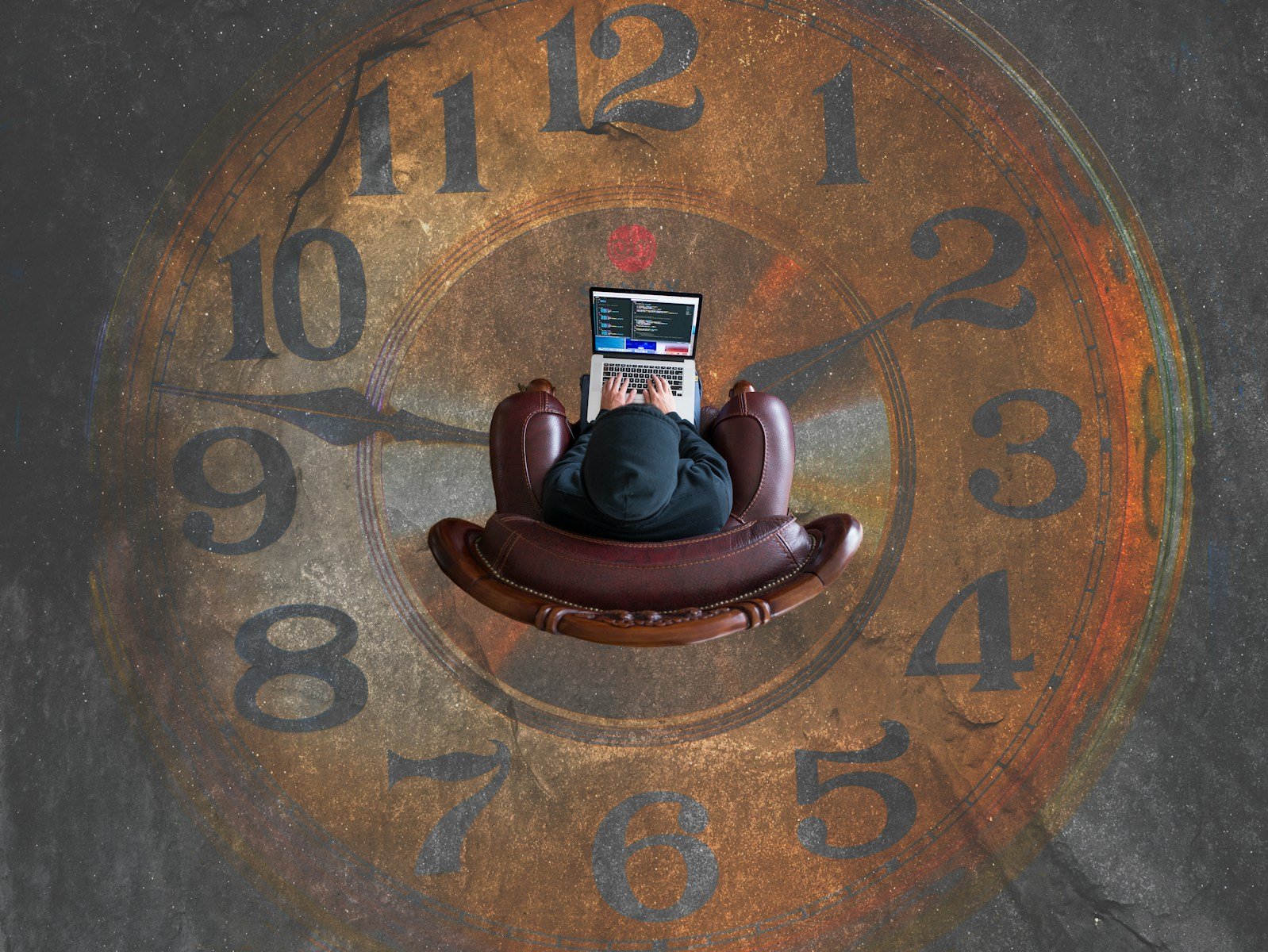 brown analog clock: Stress Therapy Chicago